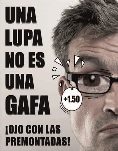 El riesgo de las gafas premontadas